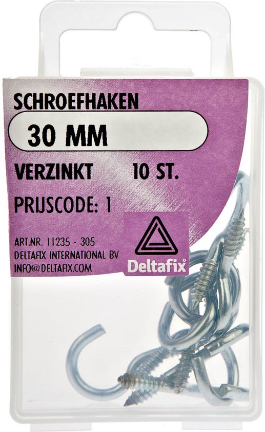 Schroefhaak 30 mm
