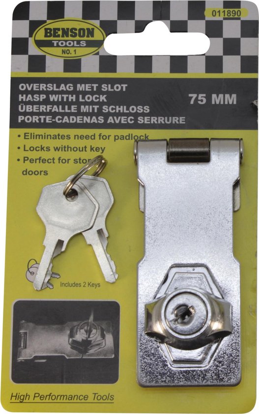 Overslag met slot 75 mm