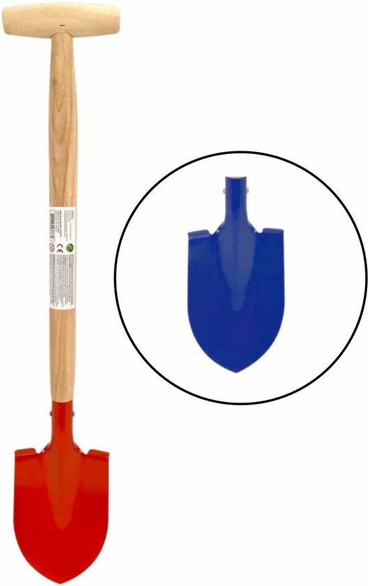Strandschep punt met t-handgreep