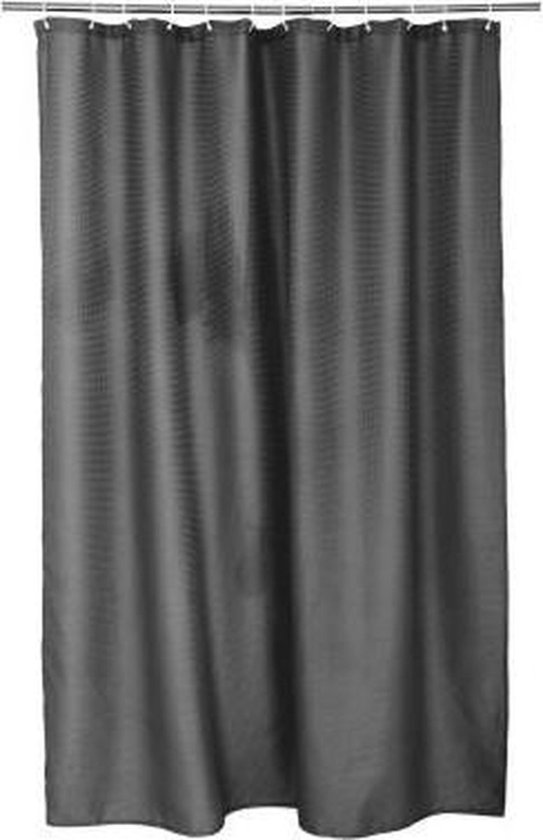 Douchegordijn 180 x 200 cm grijs