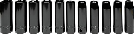 Slagmoerdoppenset 1/2"10 t/m 24 mm