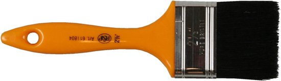 Platte kwast 2.5" geel