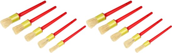 Kwastenset synthetisch 10 dlg rond