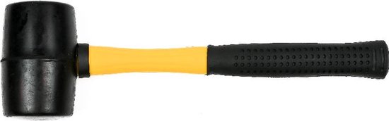 Rubberhamer ø50 mm 450 gr rond fiber steel