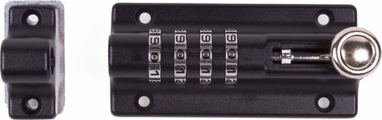 Deurschuif 5" 120 mm met cijferslot