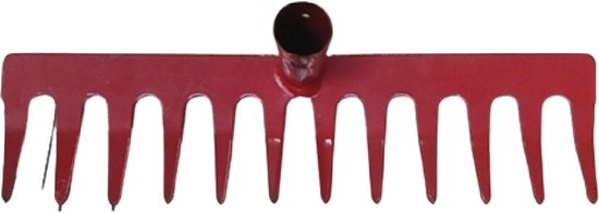 Hark 12 tands metaal rood