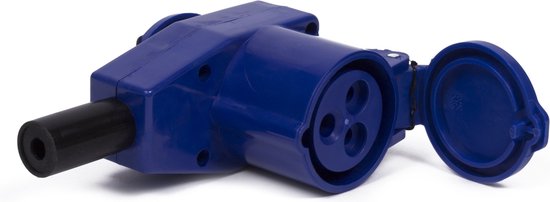 CEE haakse contrastekker + stopcontact