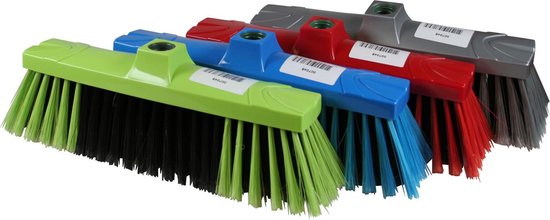 Bezem zacht 35 x 9 cm mix