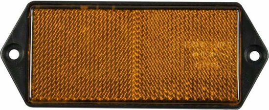 Reflector rechthoek oranje 100 x 45 mm E4