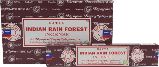 Indian Rain Forest Satya Wierookstokjes 12x15 gram