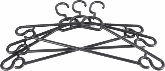 Kledinghangers 3 dlg zwart