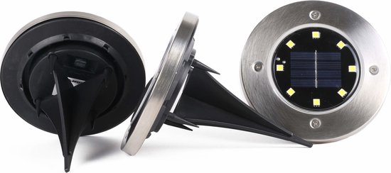 LED grondspot solar tuin IP44 3 dlg