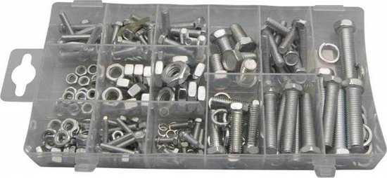 Bout en moer assorti 240 dlg