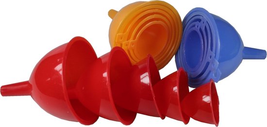 Trechterset 5 dlg mix