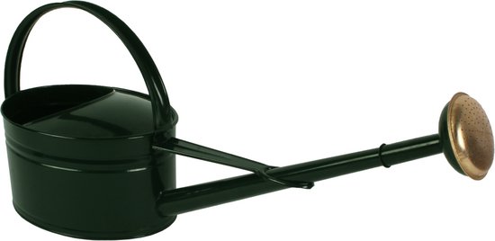 Gieter 5 ltr ovaal metaal groen