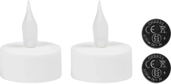 LED theelicht flame effect 2 dlg