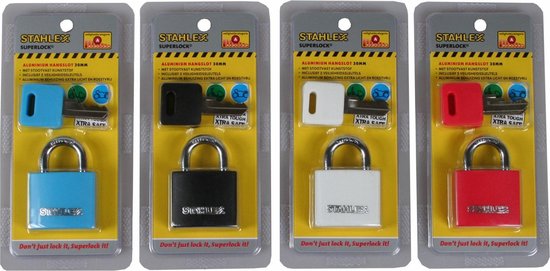 Hangslot alu 30 mm mix