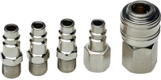 Luchtgereedschap accessoire set 5 dlg