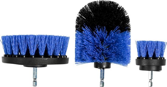 Borstel set voor boormachine 3 dlg