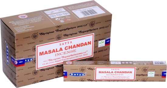 Masala Chandan Satya Wierookstokjes 12x15 gram