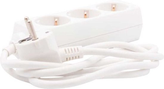 Stekkerdoos 3-voudig + RA + 1.5 mtr