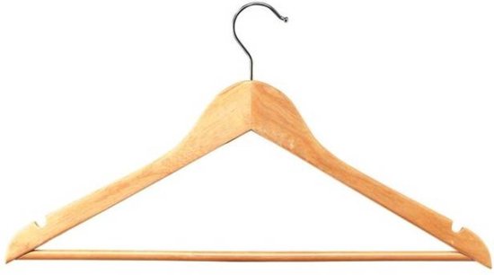 Kledinghangers 3 dlg hout