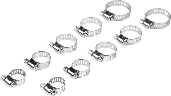 Slangklemmen set 10 dlg