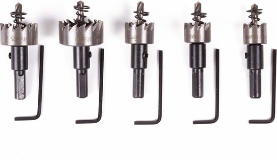 Gatenzaagset HSS 10 dlg 16-30 mm profi