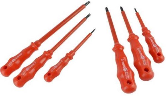 Schroevendraaier set 6 dlg electro