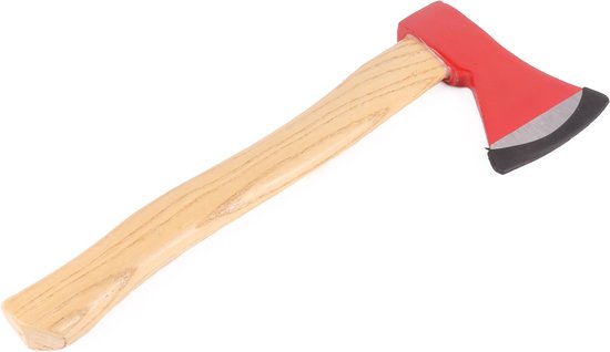 Keukenbijl / houtbijl 600 gr rood