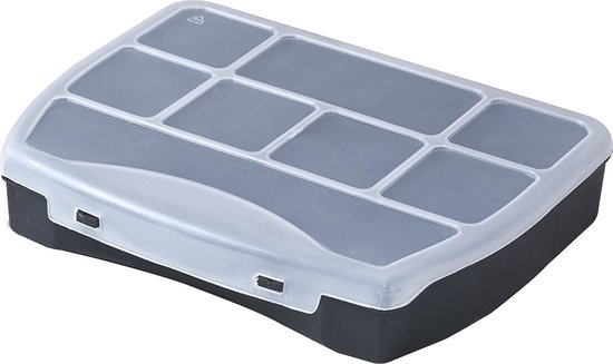 Opbergbox 8 vak 19 x 16 x 4 cm