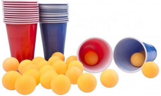 Drankspel bier pong set 48 dlg