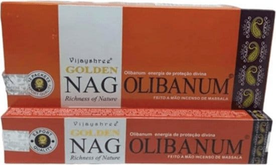 Golden Olibanum Wierookstokjes 12 doosjes 15 gram
