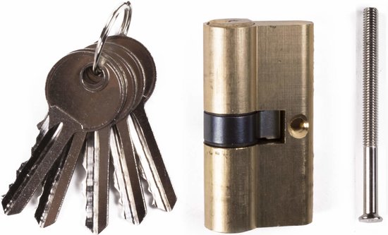 Euro profielcilinder 60 mm messing