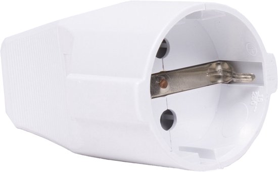 Stekker contra + RA wit