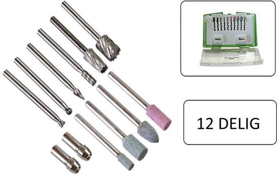 Multislijper accessoireset 12 dlg assorti