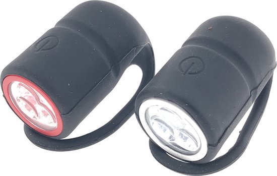 Fietslamp 3 LED 2 dlg silicone