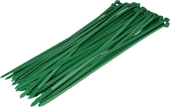 Tie ribs 7.8 x 370 mm 50 dlg groen