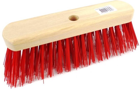Bezem straat rood 29 cm