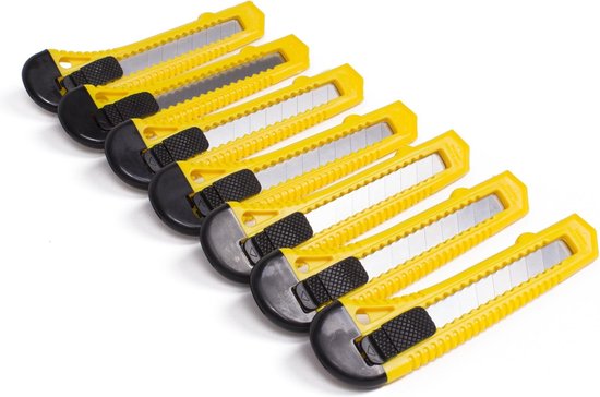 Afbreekmessen set 18 mm 7 dlg