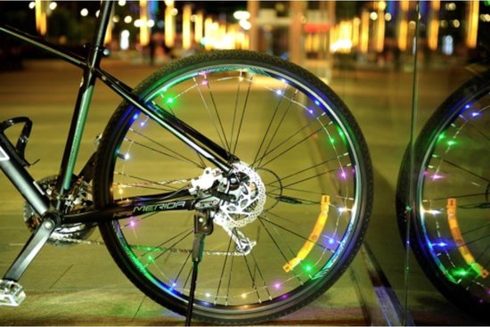 Fietsverlichting LED decoratie wiel + frame