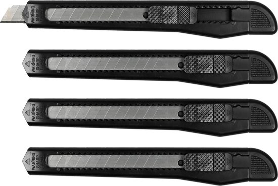 Afbreekmessen set 9 mm 4 dlg