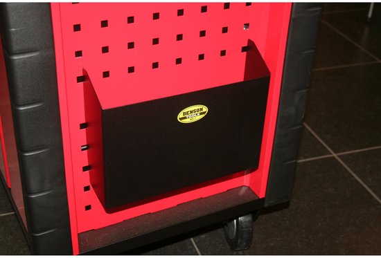 Opbergbak groot klein voor gereedschapstrolley 1268 rood