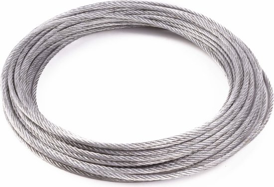 Staalkabel 3 mm x 15 mtr
