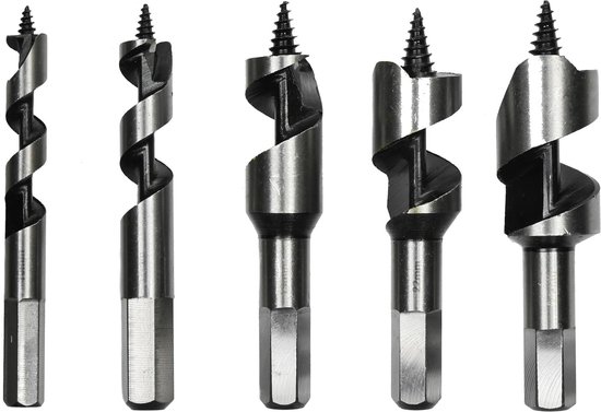 Boorset 5 dlg slangenboor 100 mm