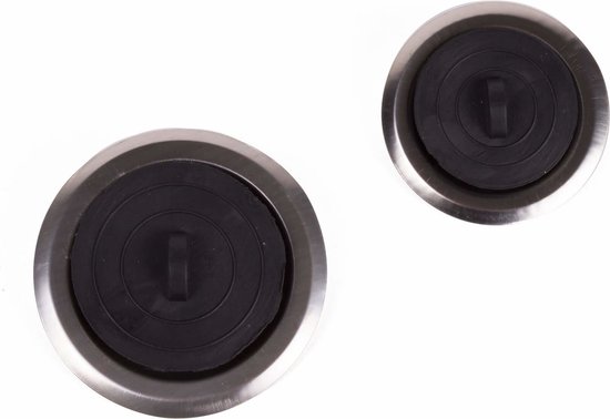 Gootsteen zeefje RVS + stop 4 dlg