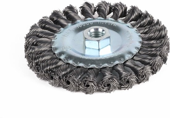 Staalborstelschijf voor haakseslijper getordeerd 125 mm