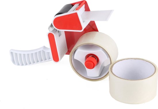 Tape dispenser inclusief 2 rollen tape van 15 mtr
