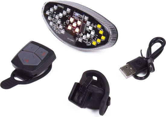 Fietslamp LED met richtingaanwijzer