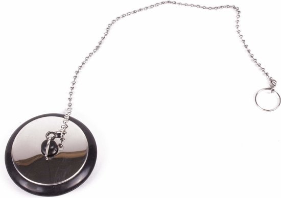 Gootsteendop 40 mm + RVS ketting 30 cm